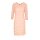 Designer-Spitzen-Chiffonkleid, rosé