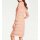 Designer-Spitzen-Chiffonkleid, rosé