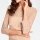 Designer-Spitzen-Chiffonkleid, rosé