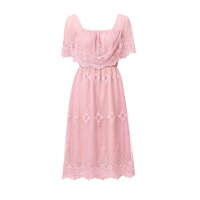 Lace dress, rosé