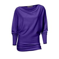 Designer-Reißverschlußpullover, lila
