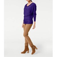 Designer-Reißverschlußpullover, lila