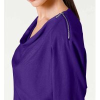 Designer-Reißverschlußpullover, lila