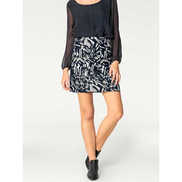 Skirt, navy-grey