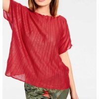 Feinstrickpullover, geranienrot