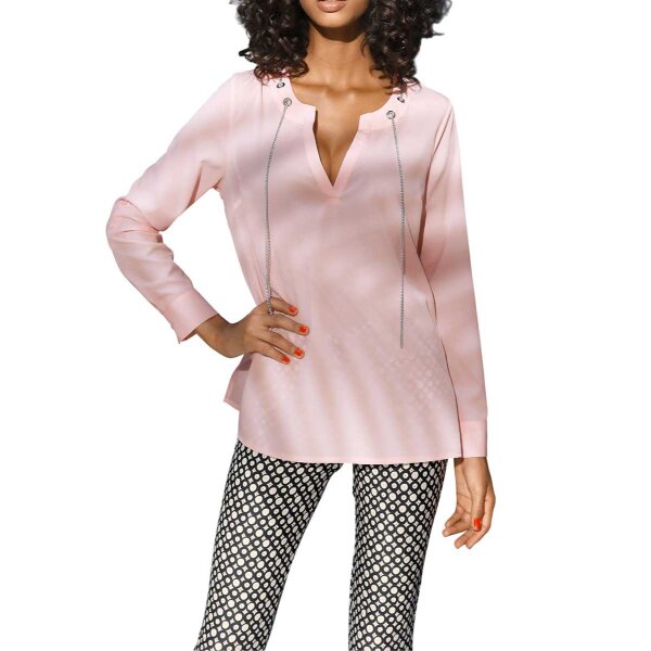 Designer-Longbluse, rosa