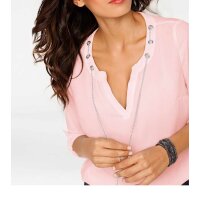 Designer-Longbluse, rosa