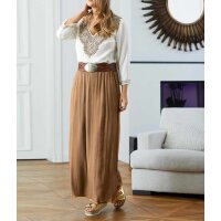 Designer-Georgette-Tunika, offwhite