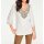 Designer-Georgette-Tunika, offwhite