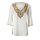 Designer-Georgette-Tunika, offwhite