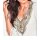 Designer-Georgette-Tunika, offwhite