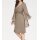 Designer-Cocktailkleid+Bluse, taupe