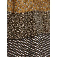 Print dress, khaki-black