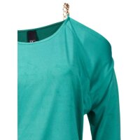 Kleid m. Ketten, jade