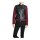 Bikerjacke, bordeaux-schwarz