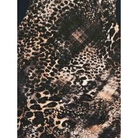 Dress, black-camel