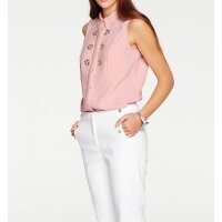 Blouse top with strass stones, rosé