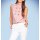 Blouse top with strass stones, rosé