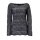 Sweter dzianinowy, kolor czarno-srebrny
