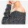 Sweter dzianinowy, kolor czarno-srebrny