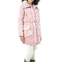 Parka m. Webpelz, rosé
