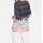 Druckbluse, schwarz-ecru-rosé