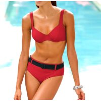 Body-Shaping-Bikini, rot-schwarz