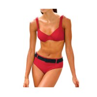Bikini modelujące sylwetkę, czerwono-czarne