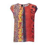 Druckbluse, bunt