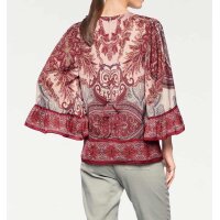Designer-Druckbluse, bunt