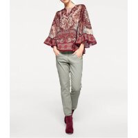 Designer-Druckbluse, bunt