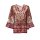 Designer-Druckbluse, bunt