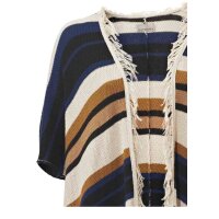 Strickponcho, sand-bunt