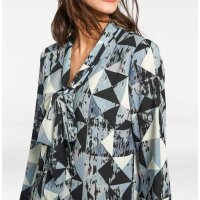 Designer-Bluse, mint-bunt