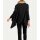 Cardigan with fur imitation collar, black