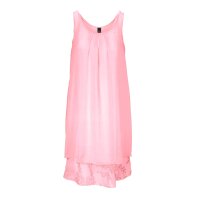 Chiffon dress, rosé-ecru