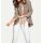 Designer-Ziegenvelourslederjacke, taupe