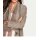 Designer-Ziegenvelourslederjacke, taupe