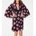 Print dress, black-pink