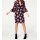Print dress, black-pink