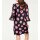 Print dress, black-pink