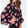 Print dress, black-pink