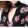 Print dress, black-pink