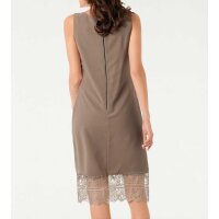 Designer-Chiffonkleid, taupe