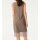 Designer-Chiffonkleid, taupe