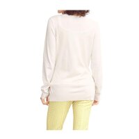 Strickjacke, creme-orange-gelb