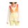 Strickjacke, creme-orange-gelb