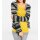 Grobstrickjacke, gelb-marine