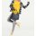 Grobstrickjacke, gelb-marine