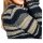 Grobstrickjacke, gelb-marine